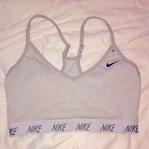 Nike sports bra tan